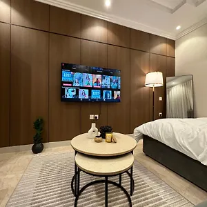 استديو تصميم أنيق هادئ الملقا بدخول ذاتي شقة